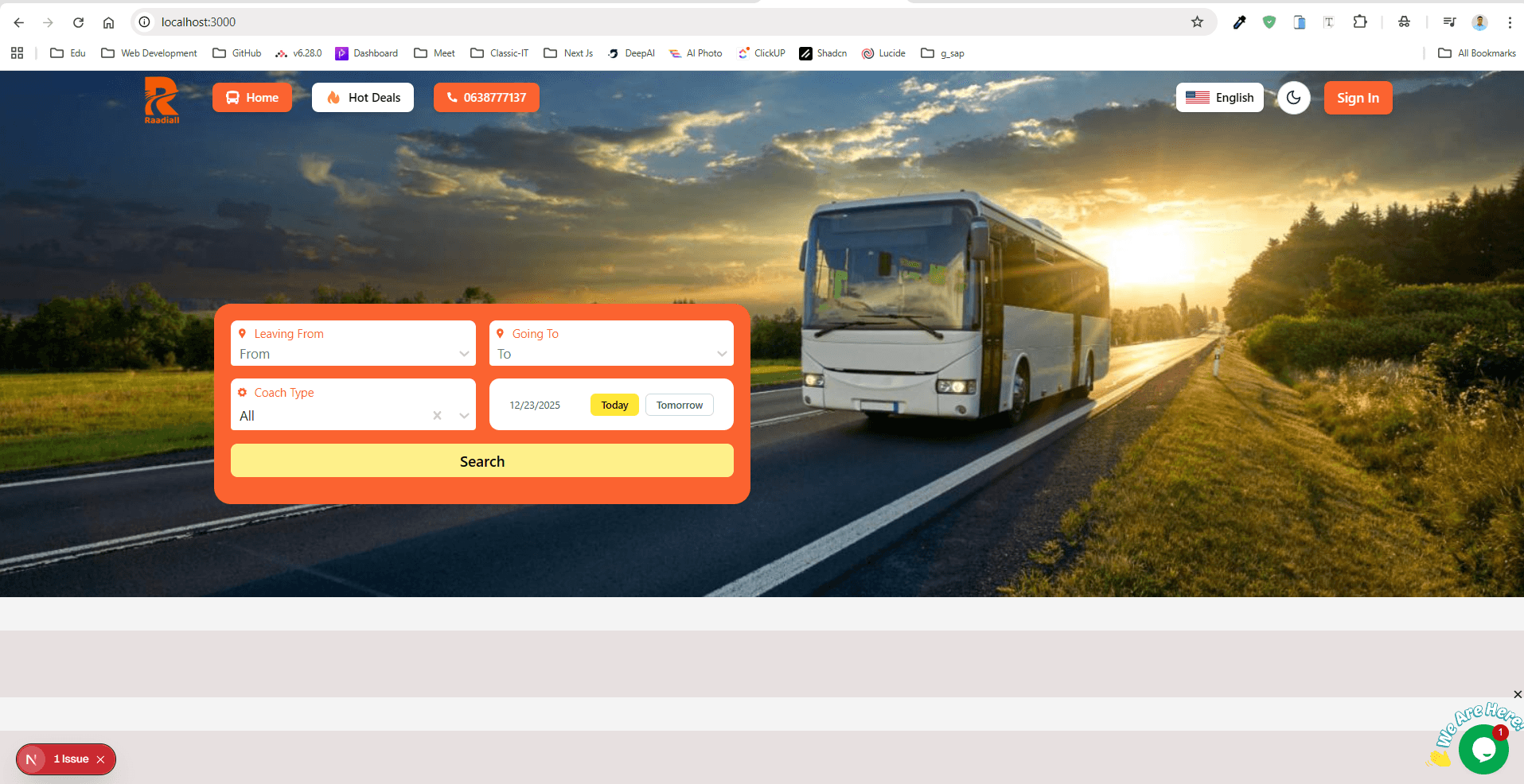 Raadiall – Bus Seat Booking